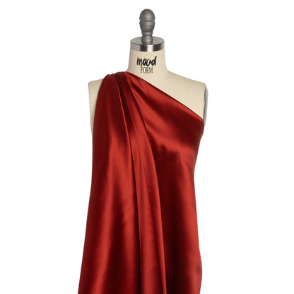 Silk Crepe Back Satin - Rust - Premium Collection