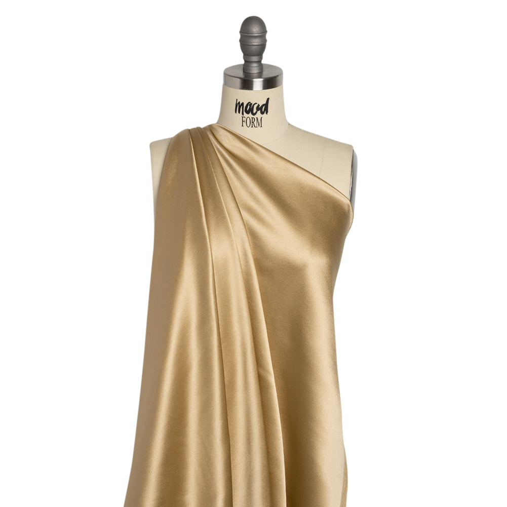 Silk Crepe Back Satin - Latte - Premium Collection - Drape