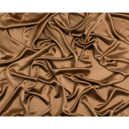 Silk Crepe Back Satin - Light Brown - Premium Collection