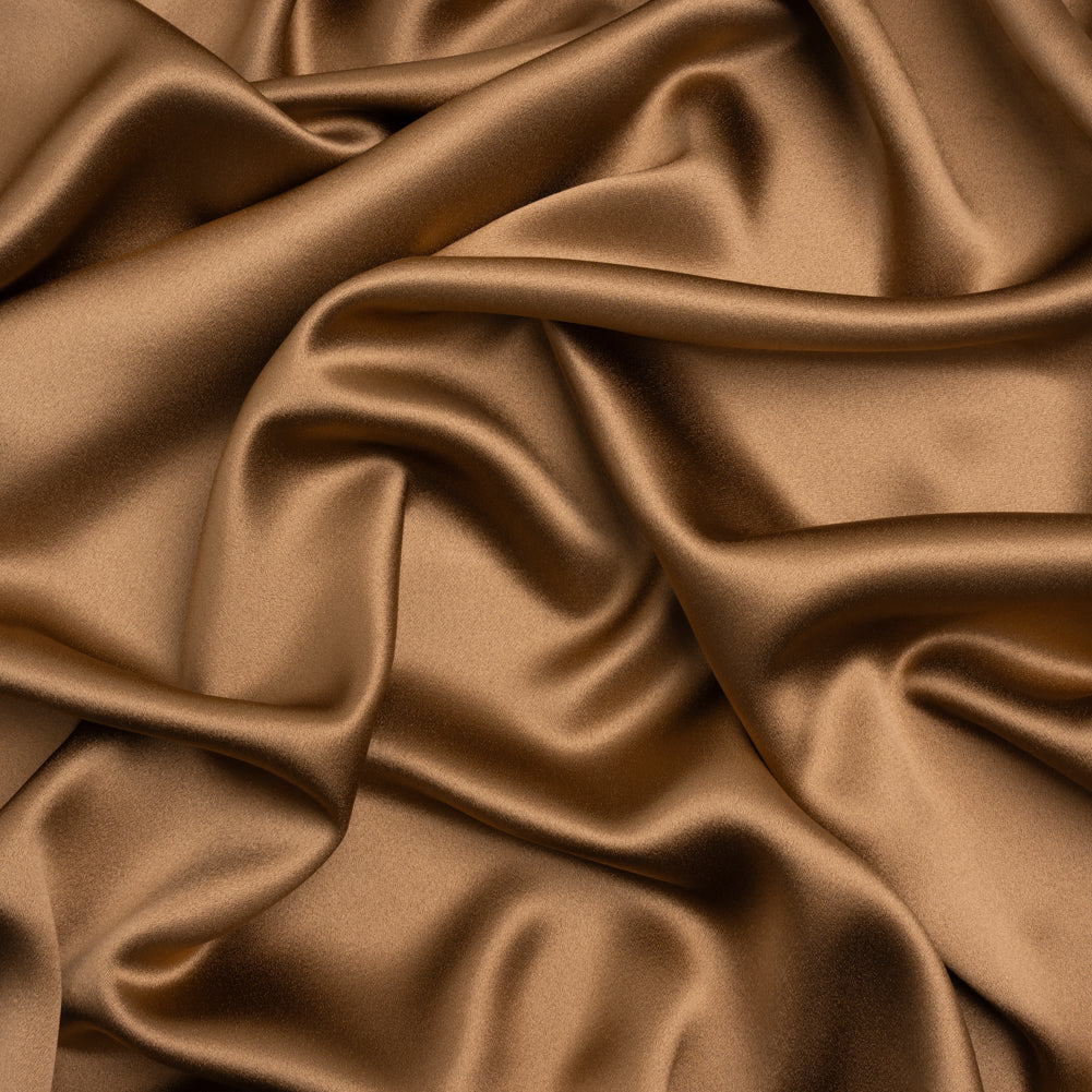 Silk Crepe Back Satin - Light Brown - Premium Collection
