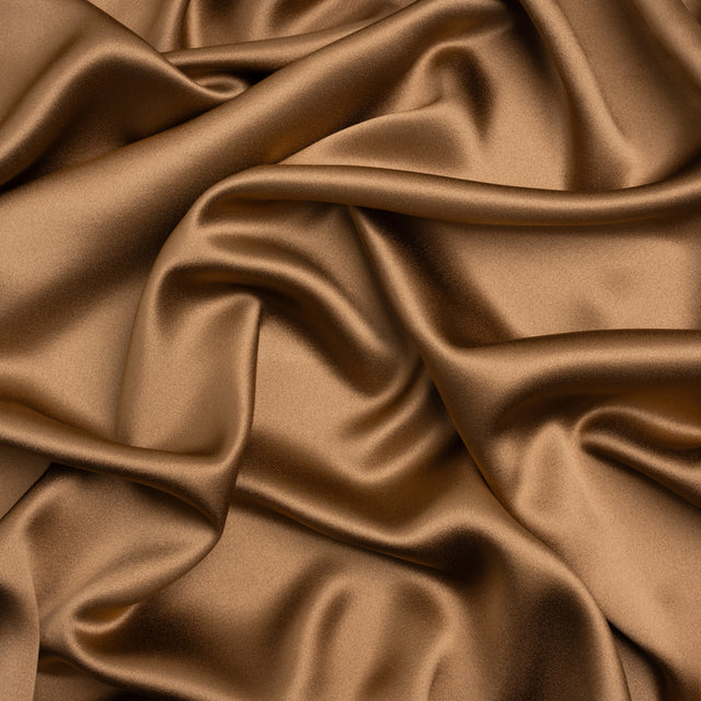 Silk Crepe Back Satin - Light Brown - Premium Collection