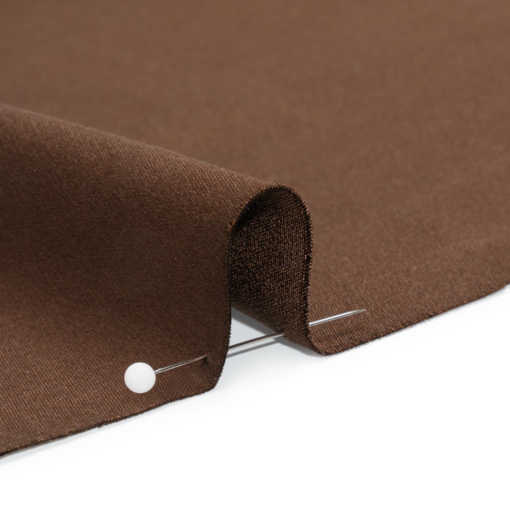 Silk Crepe Back Satin - Chocolate - Premium Collection - Detail