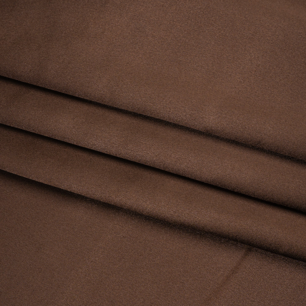 Silk Crepe Back Satin - Dark Brown - Premium Collection - Folded