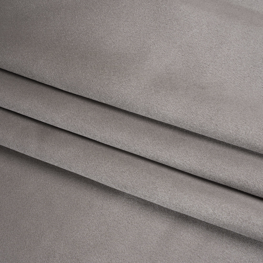 Silk Crepe Back Satin - Silver - Premium Collection - Folded