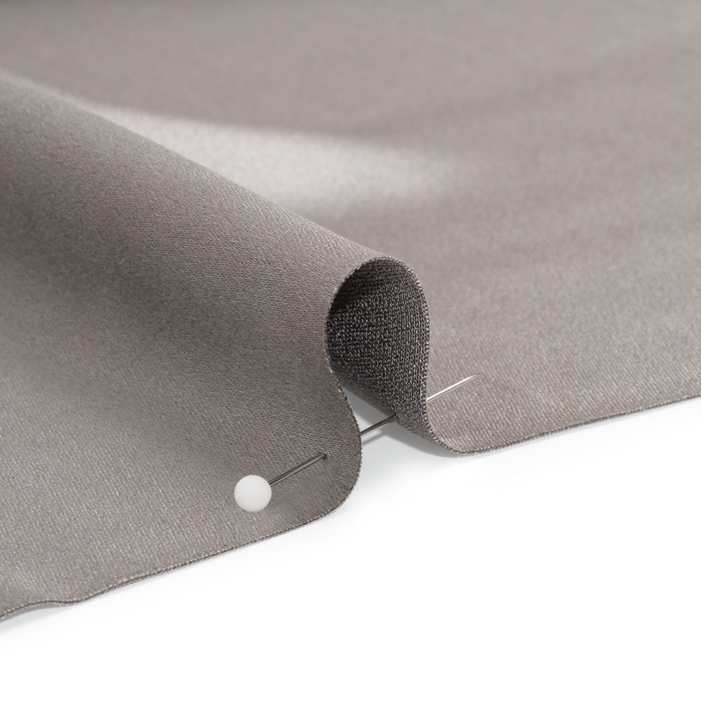 Silk Crepe Back Satin - Silver - Premium Collection - Detail