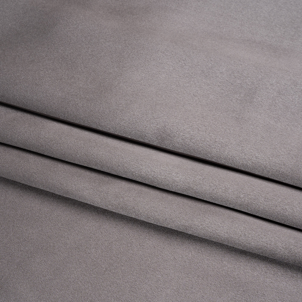 Silk Crepe Back Satin - Dark Silver - Premium Collection - Folded