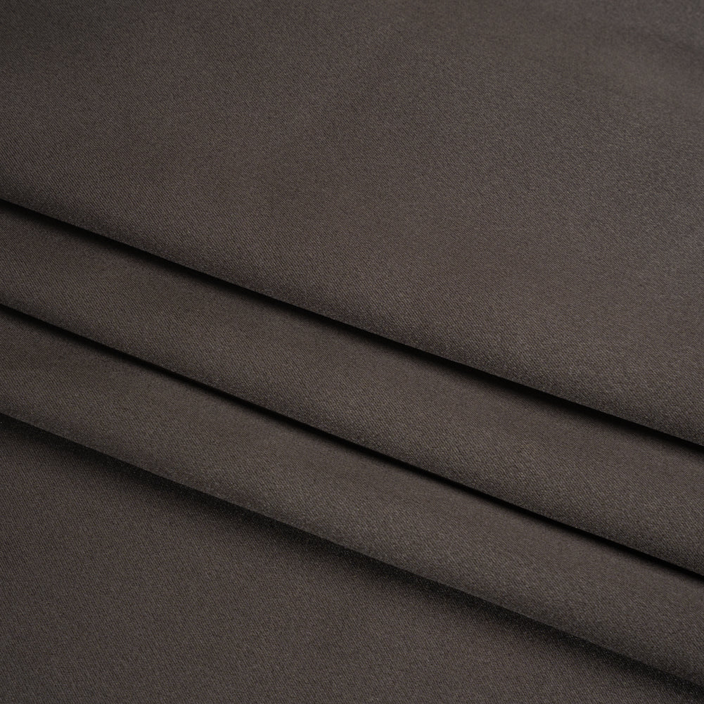 Silk Crepe Back Satin - Deep Charcoal - Premium Collection - Folded