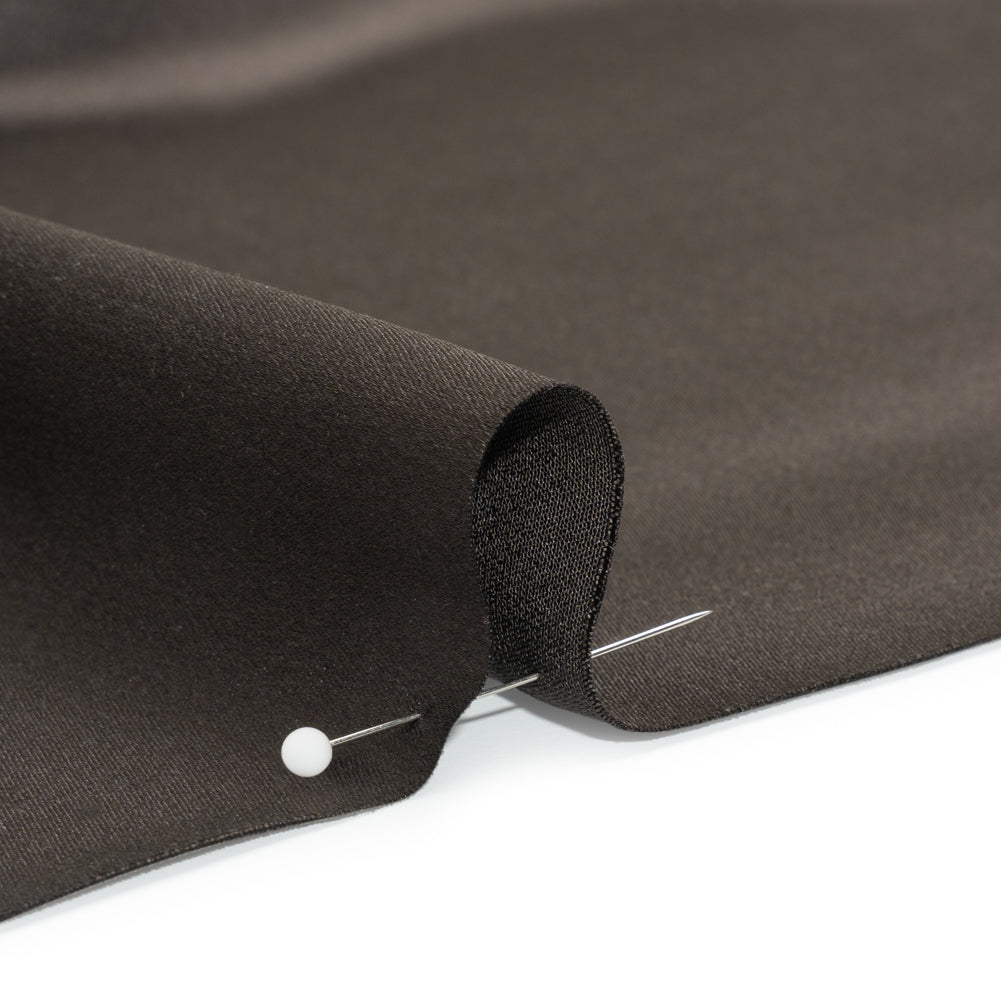 Silk Crepe Back Satin - Deep Charcoal - Premium Collection - Detail