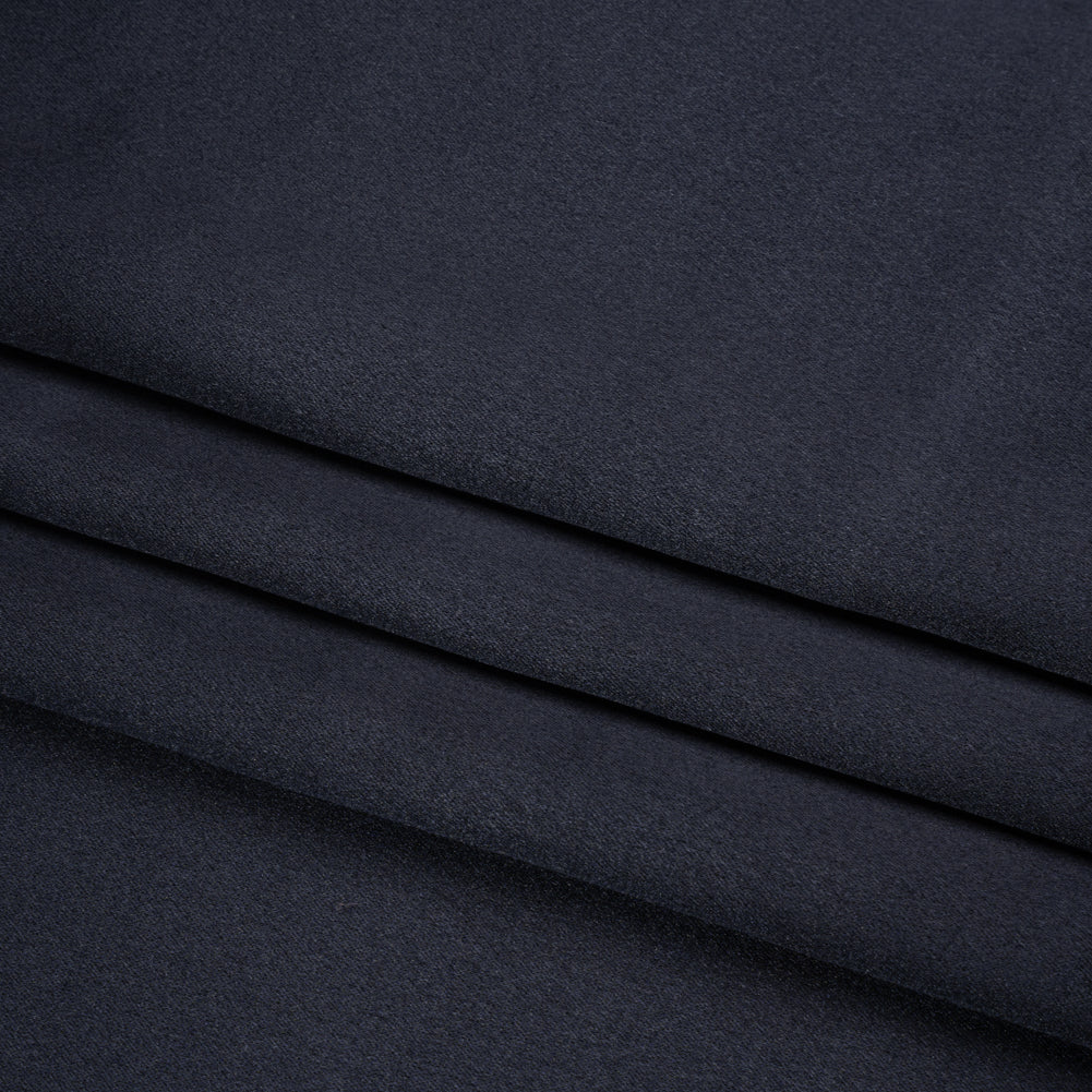 Silk Crepe Back Satin - Midnight - Premium Collection - Folded