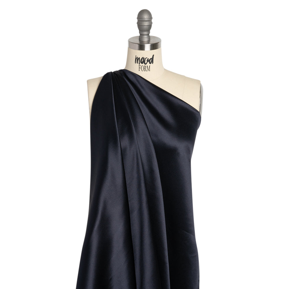 Silk Crepe Back Satin - Midnight - Premium Collection - Drape