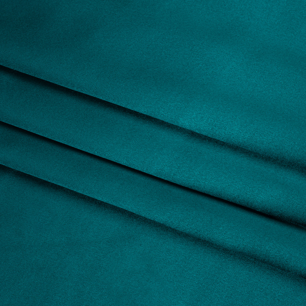 Silk Crepe Back Satin - Deep Teal - Premium Collection - Folded