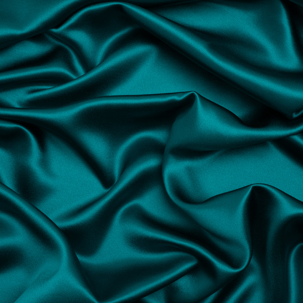 Silk Crepe Back Satin - Deep Teal - Premium Collection