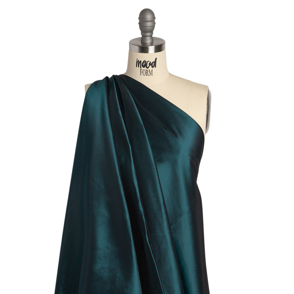 Silk Taffeta - Midnight Jade - Premium Collection - Drape