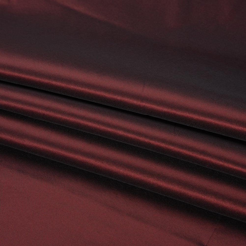 Silk Taffeta - Maroon - Premium Collection - Folded