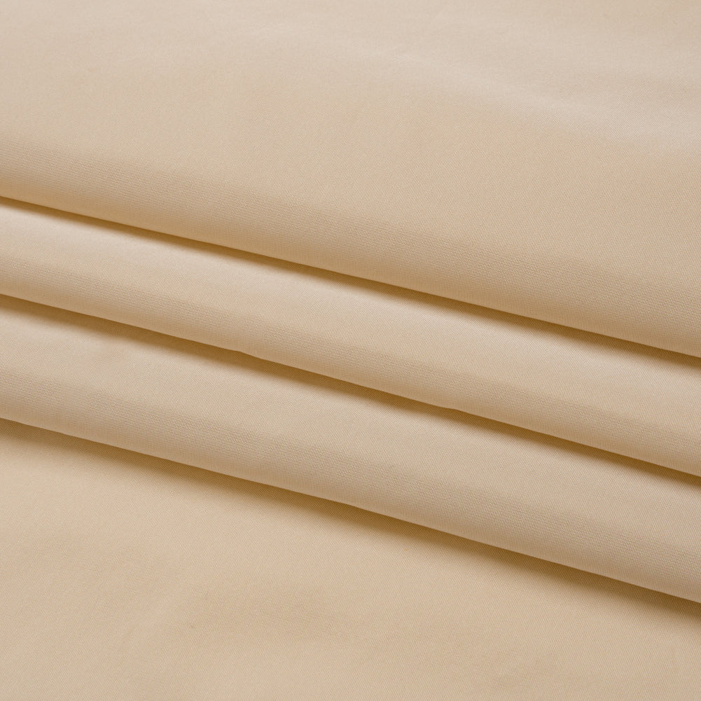 Polyester Taffeta Made in Italy - Beige - Premium Collection - Folded