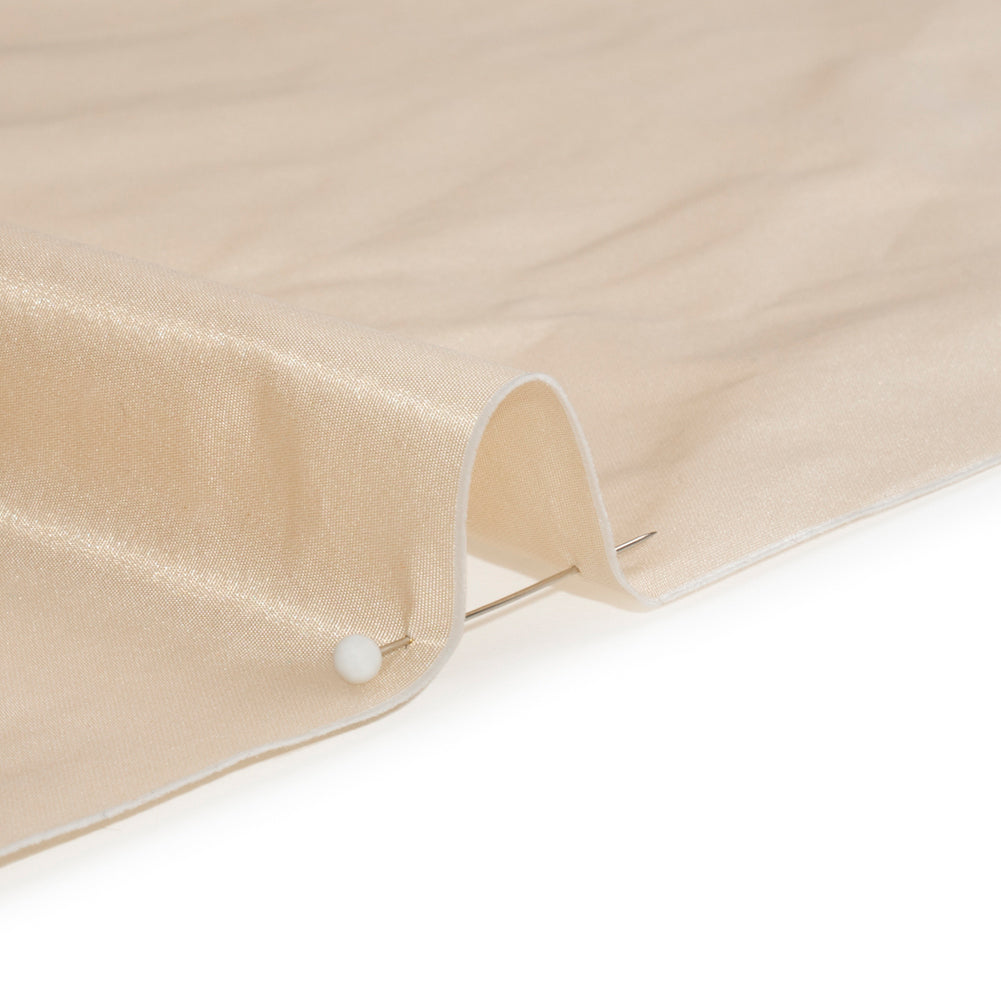 Polyester Taffeta Made in Italy - Beige - Premium Collection - Detail