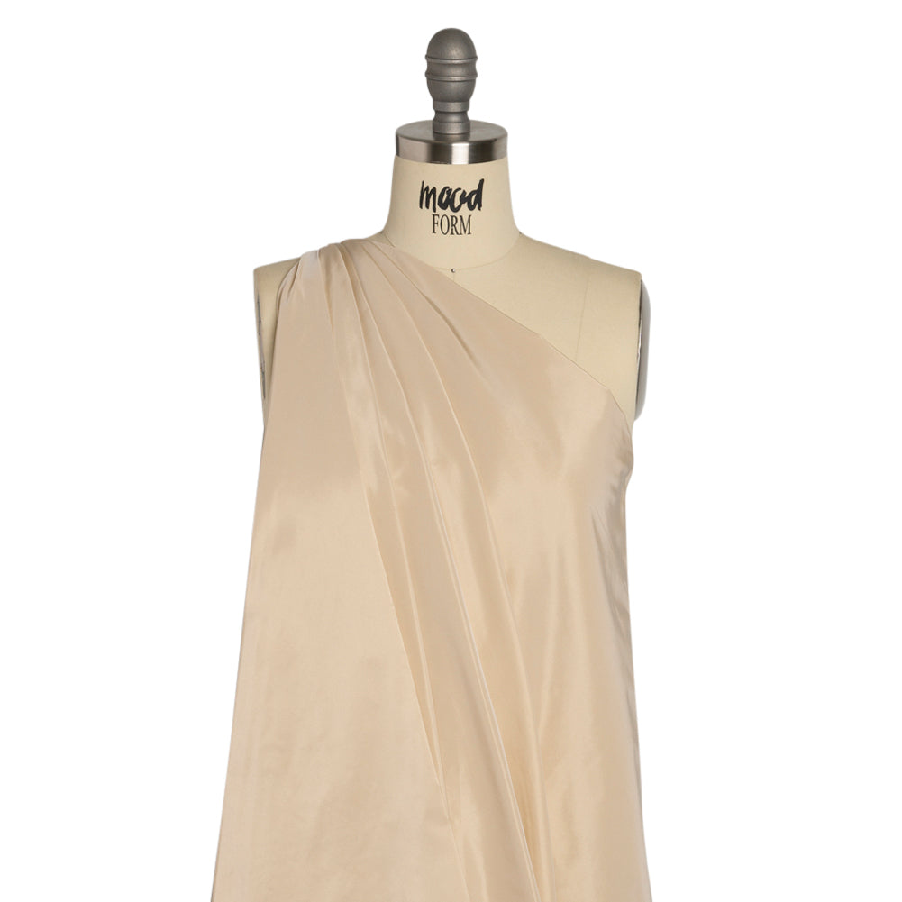 Polyester Taffeta Made in Italy - Beige - Premium Collection - Drape
