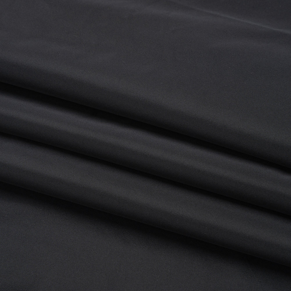 Polyester Taffeta Made in Italy - Black - Premium Collection - Folded