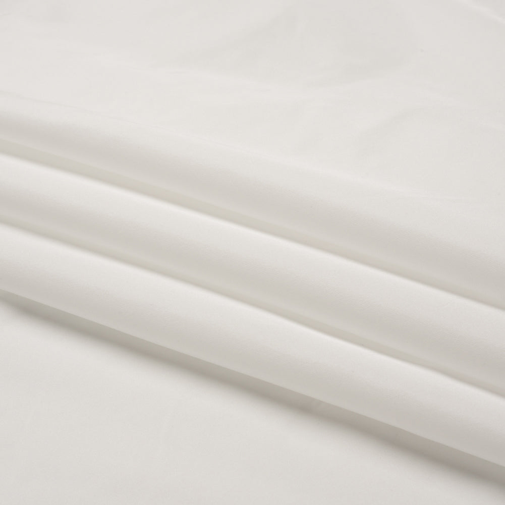 Polyester Taffeta Made in Italy - Cloud White - Premium Collection Folded