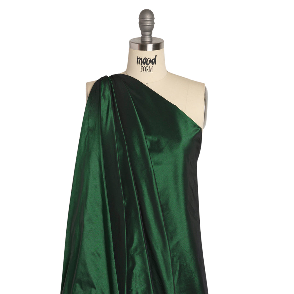 Polyester Taffeta Made in Italy - Emerald - Premium Collection - Drape