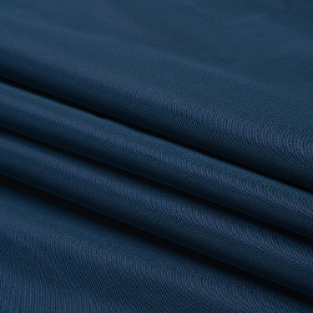 Polyester Taffeta Made in Italy - Navy - Premium Collection - Folded