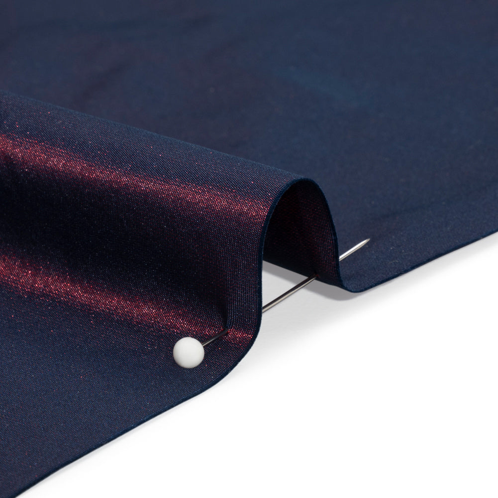 Polyester Taffeta Made in Italy - Red Navy - Premium Collection Detail