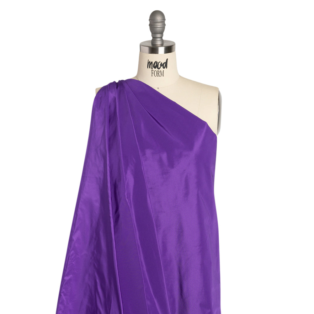 Polyester Taffeta Made in Italy - Violet - Premium Collection - Drape