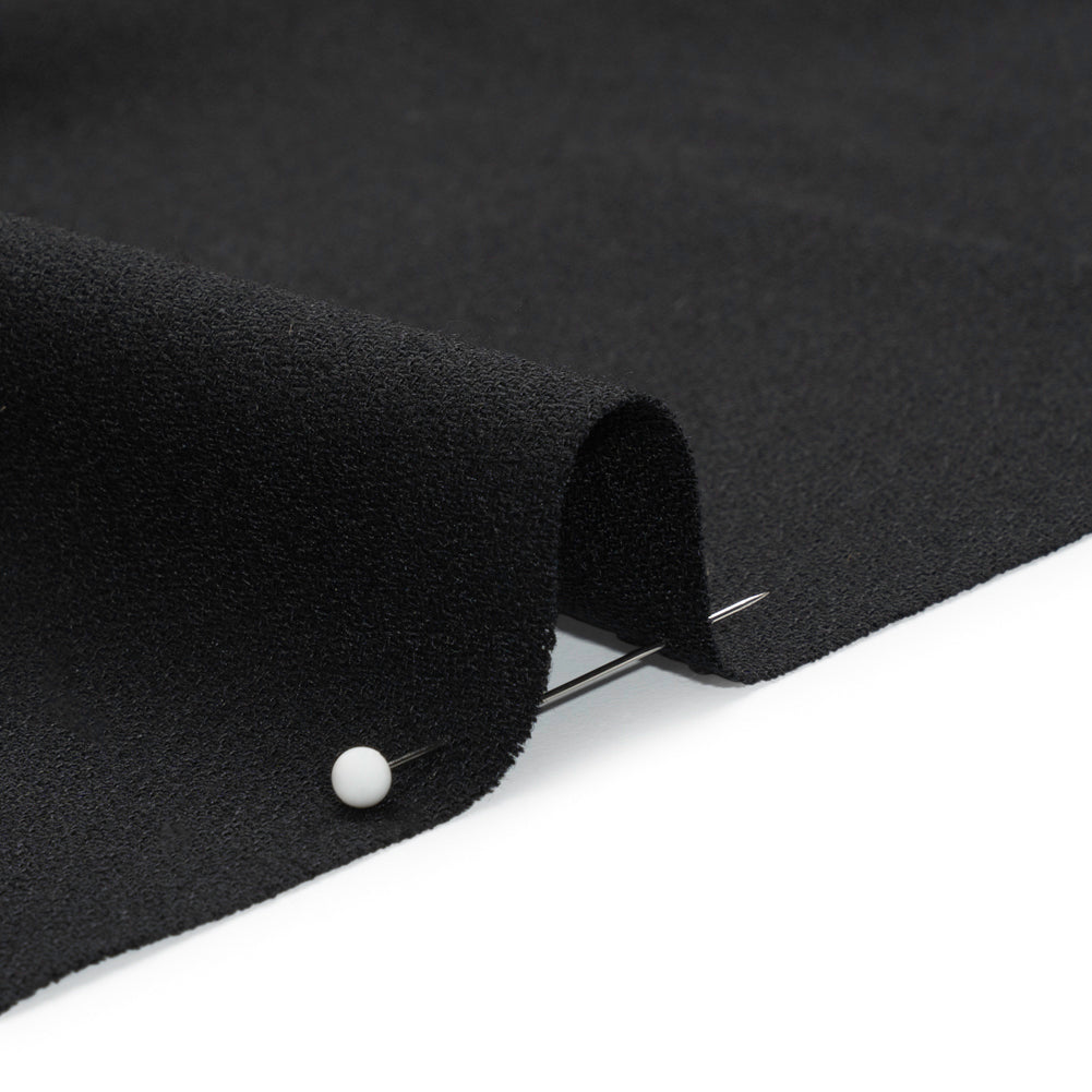 Single Wool Crepe - Black - Premium Collection - Detail