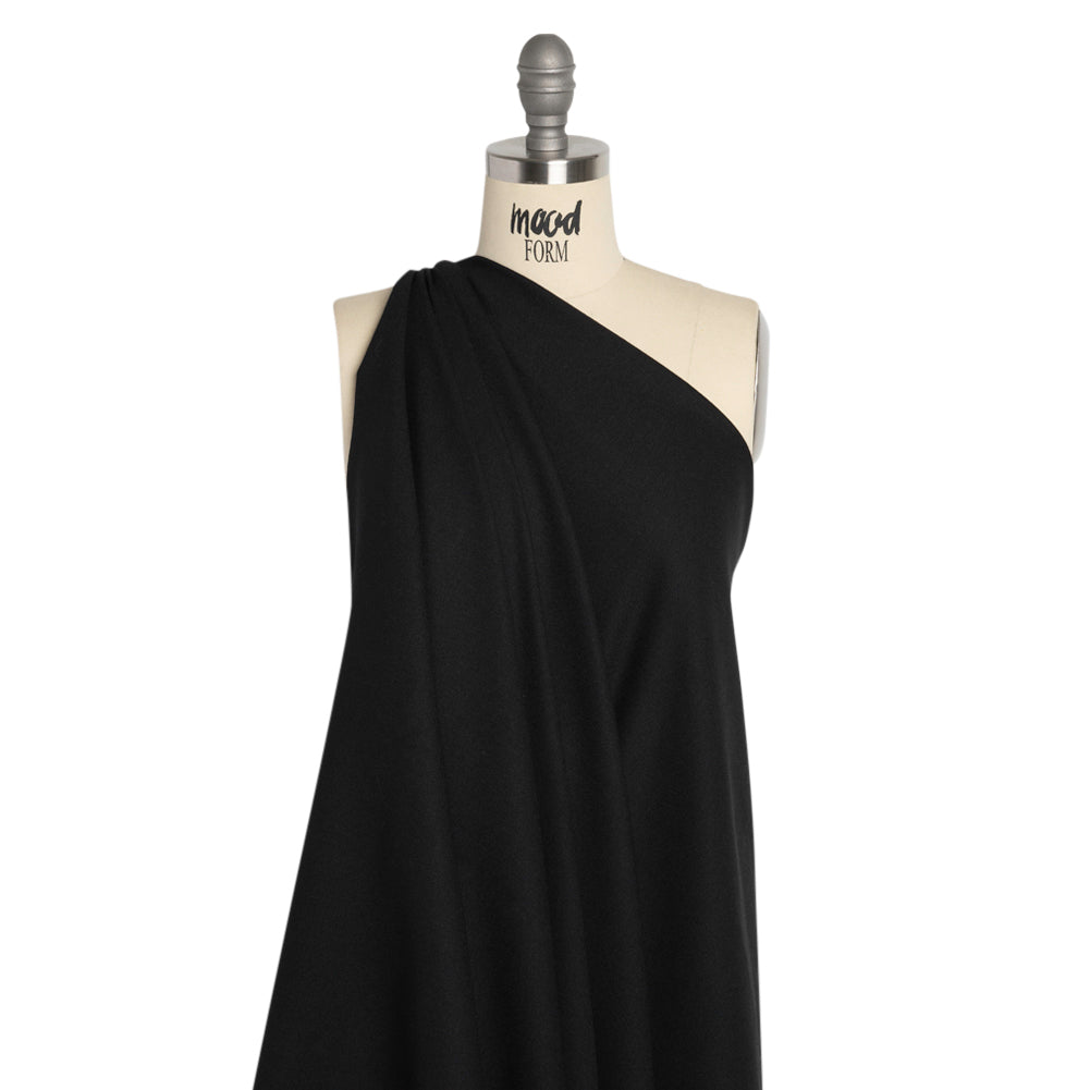 Single Wool Crepe - Black - Premium Collection - Drape