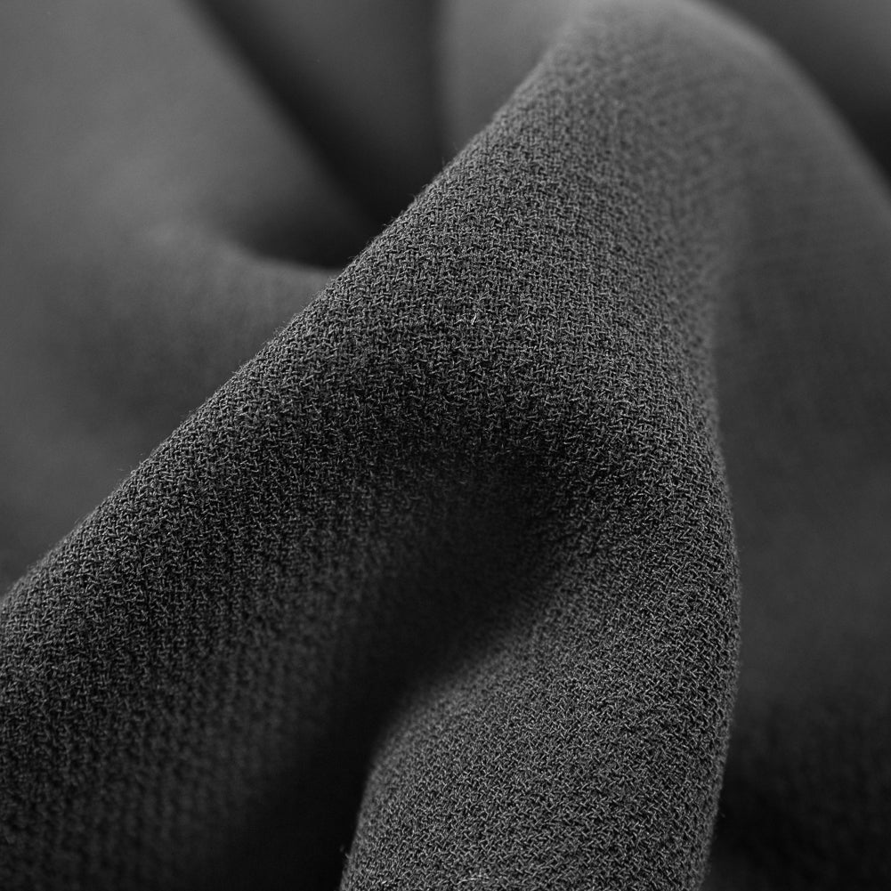 Double Wool Crepe - Black - Premium Collection - Detail