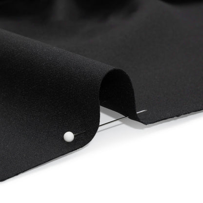 Stretch Recycled Polyester 4-Ply Crepe - Black - Premium Collection