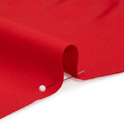 Stretch Recycled Polyester 4-Ply Crepe - Light Red - Premium Collection Detail