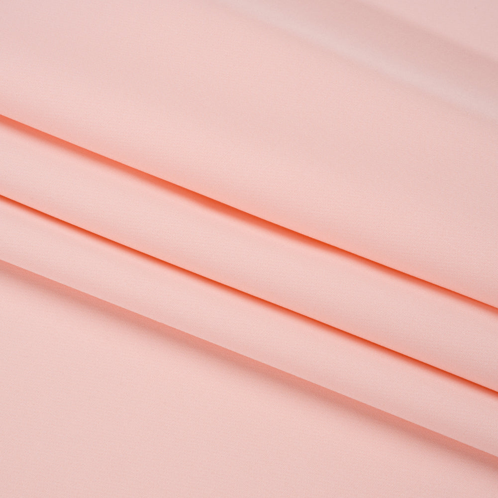 Stretch Recycled Polyester 4-Ply Crepe - Pink - Premium Collection - Folded
