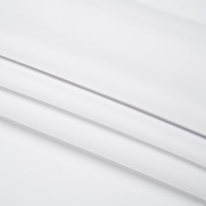 Stretch Recycled Polyester 4-Ply Crepe - White - Premium Collection