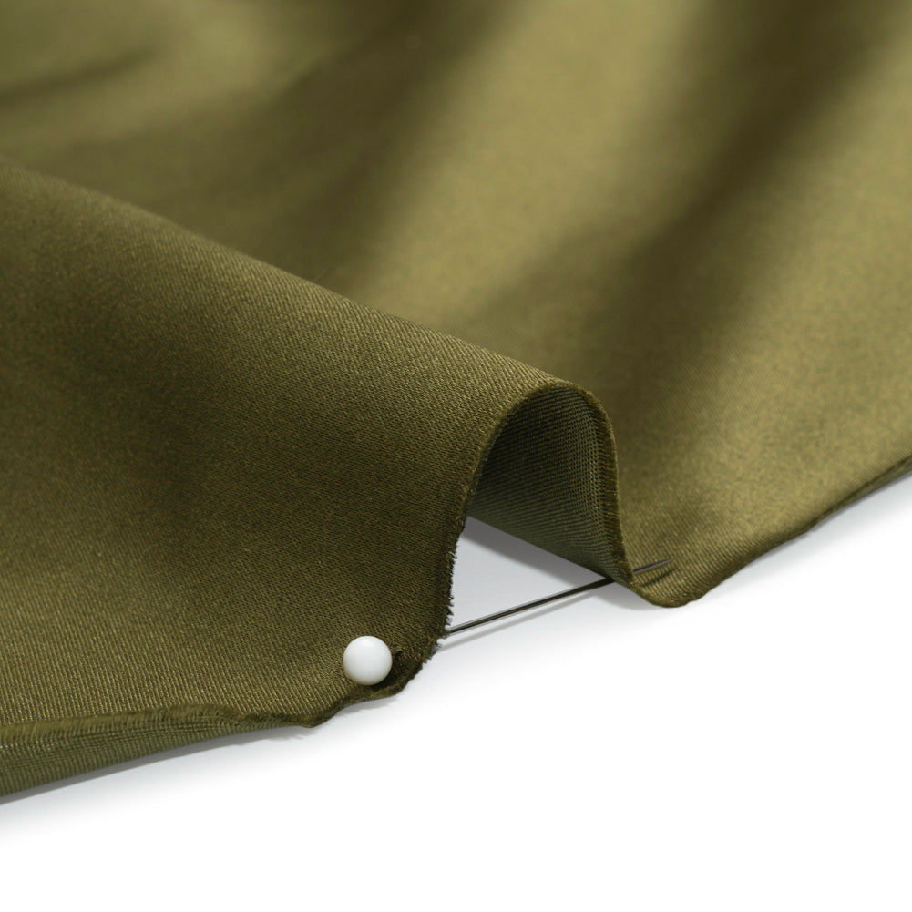 Silk Duchesse Satin - Moss - Premium Collection - Detail