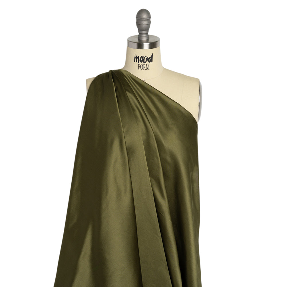 Silk Duchesse Satin - Moss - Premium Collection - Drape