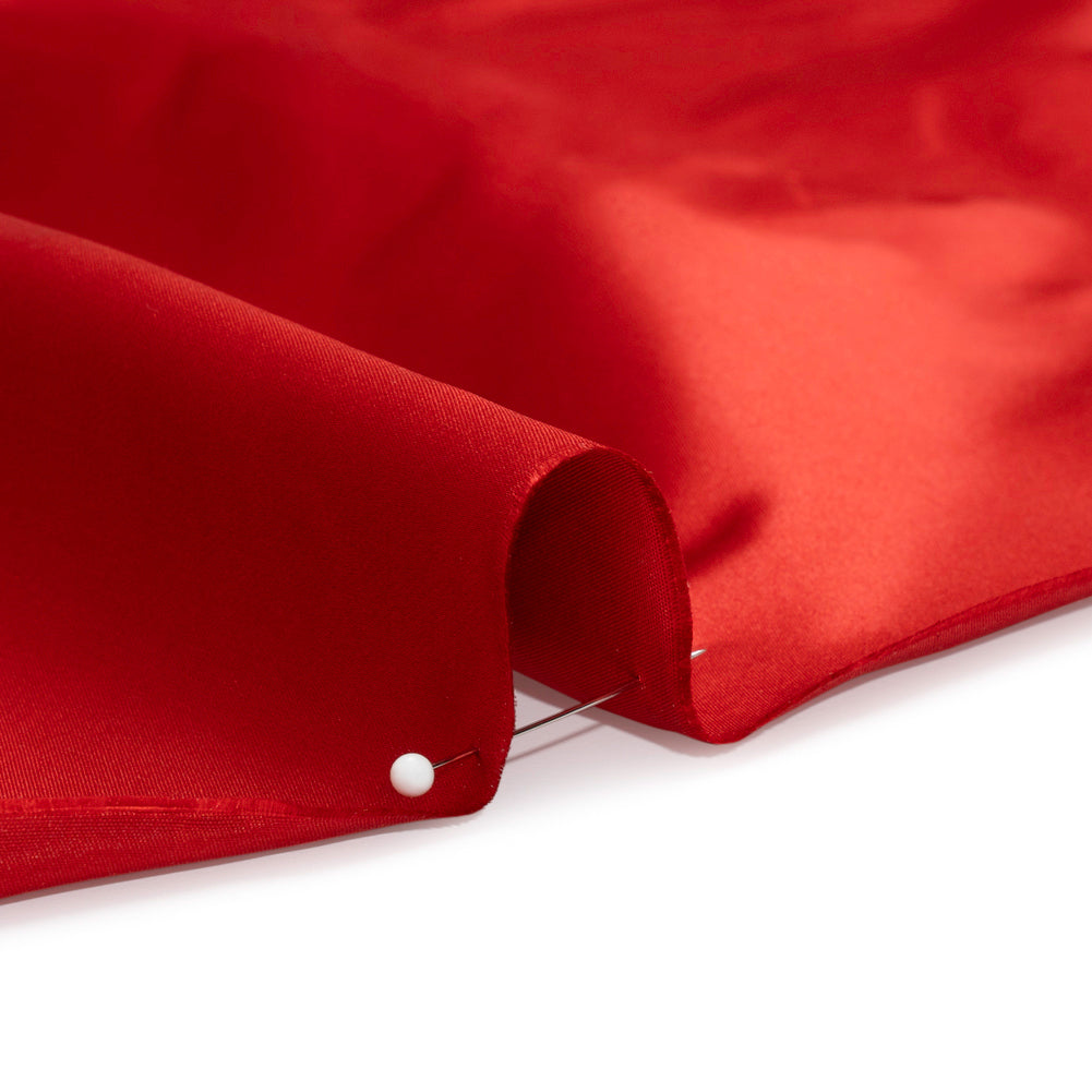 Silk Duchesse Satin - Roja Red - Premium Collection - Detail - Image 3 of 6