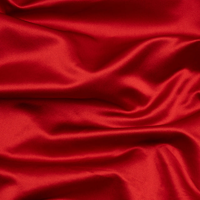 Silk Duchesse Satin - Roja Red - Premium Collection