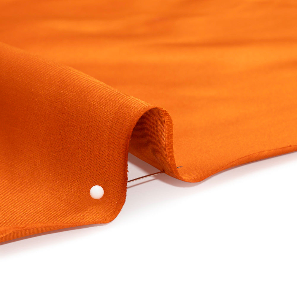 Silk Duchesse Satin - Burnt Orange - Premium Collection - Detail