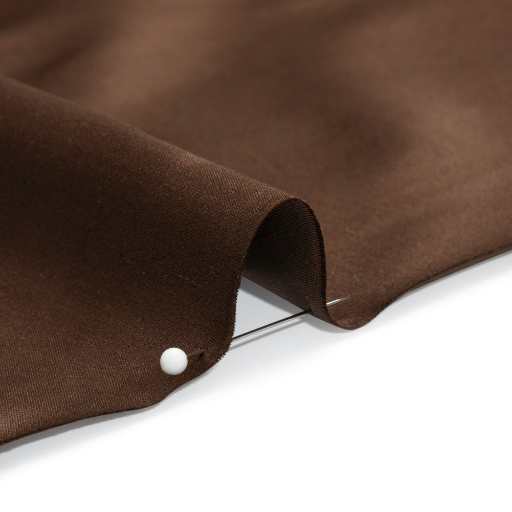 Silk Duchesse Satin - Chocolate - Premium Collection - Detail