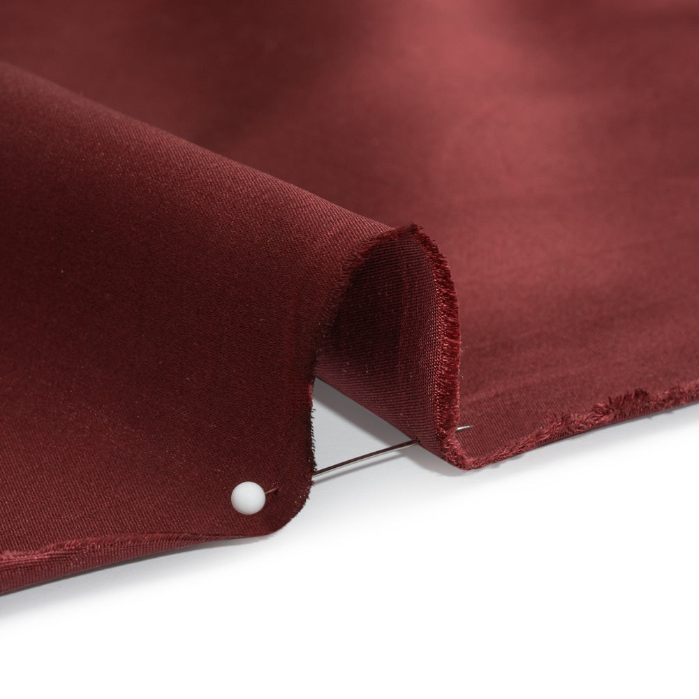 Silk Duchesse Satin - Wine - Premium Collection - Detail