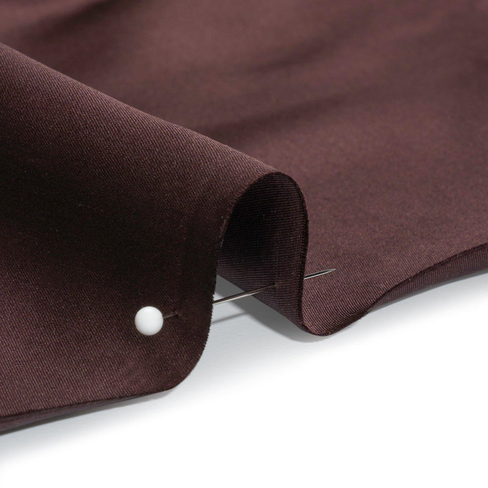 Silk Duchesse Satin - Dark Aubergine - Premium Collection - Detail