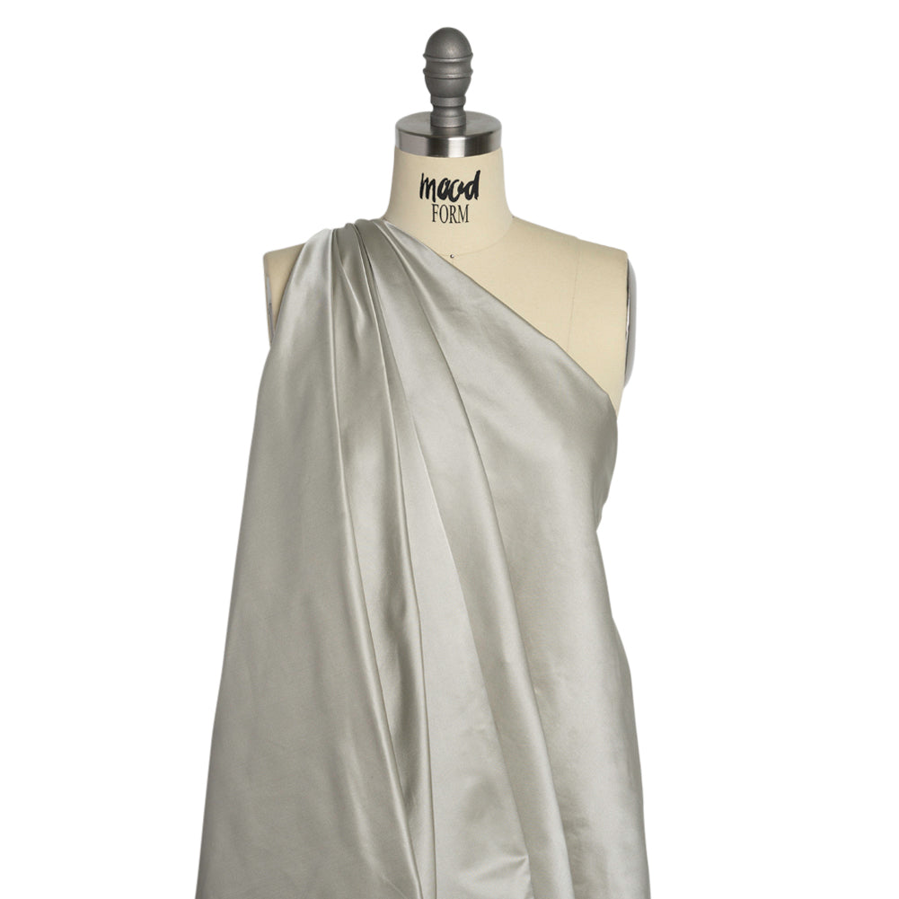 Silk Duchesse Satin - Soft Silver - Premium Collection - Drape