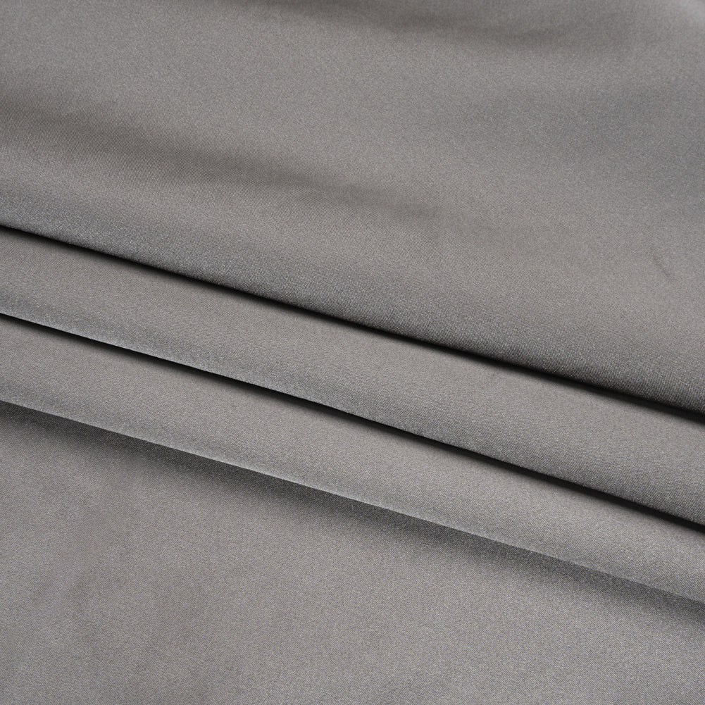 Silk Duchesse Satin - Heather Gray - Premium Collection - Folded
