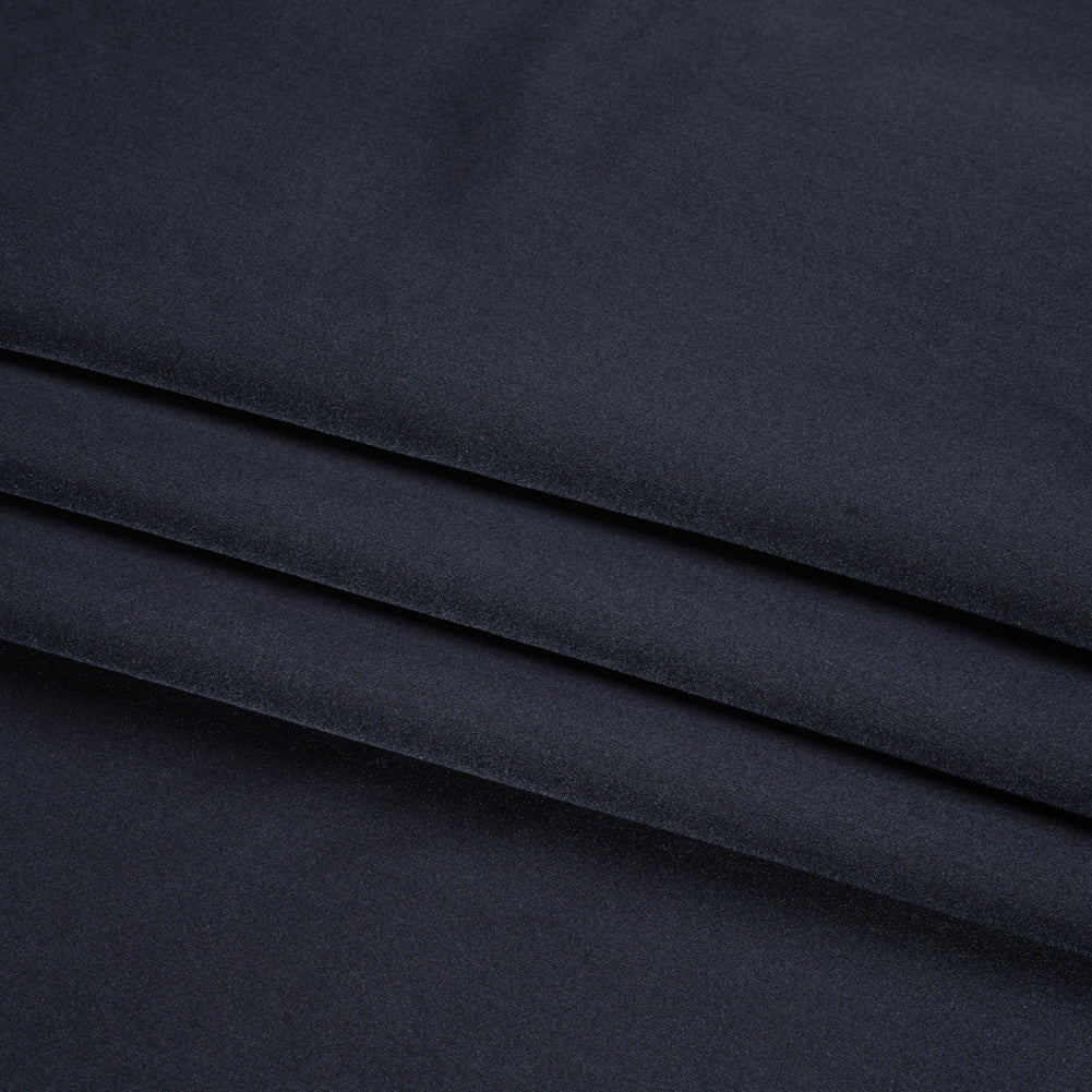 Silk Duchesse Satin - Midnight Navy - Premium Collection - Folded