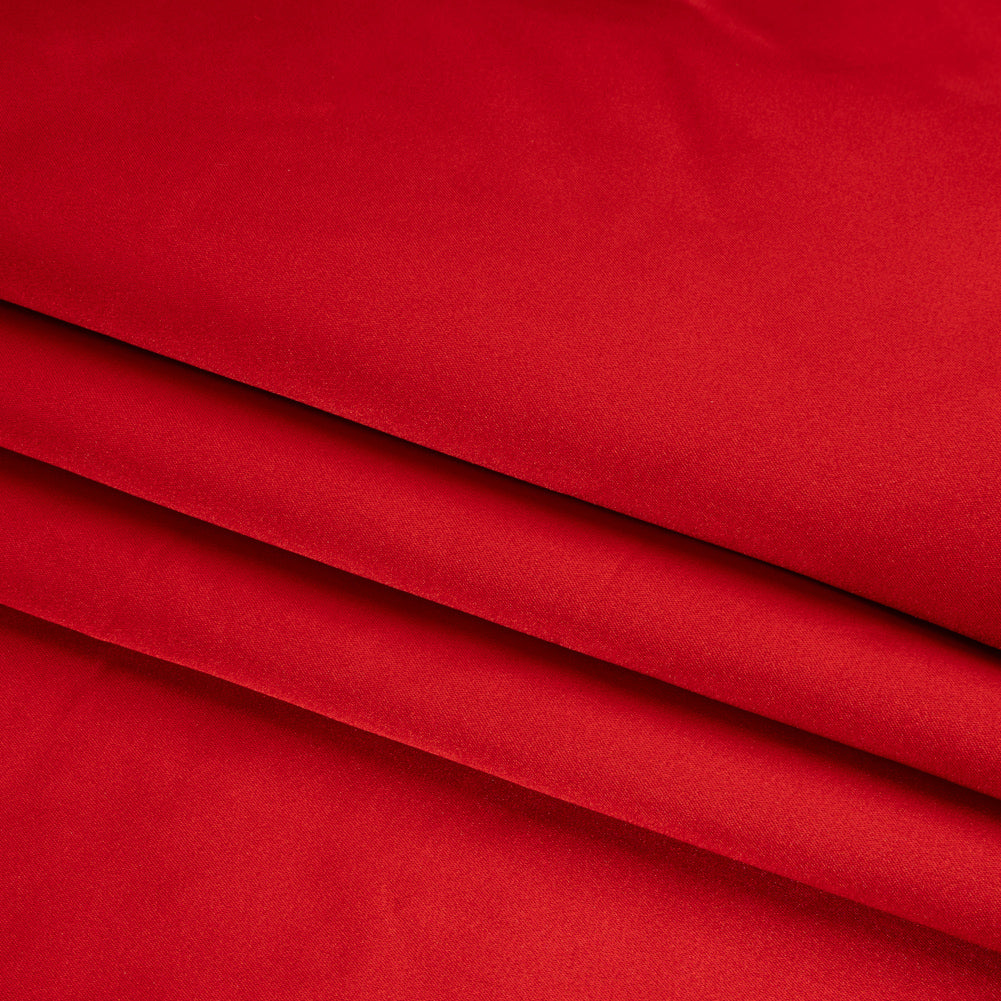 Silk Duchesse Satin - Red - Premium Collection - Folded