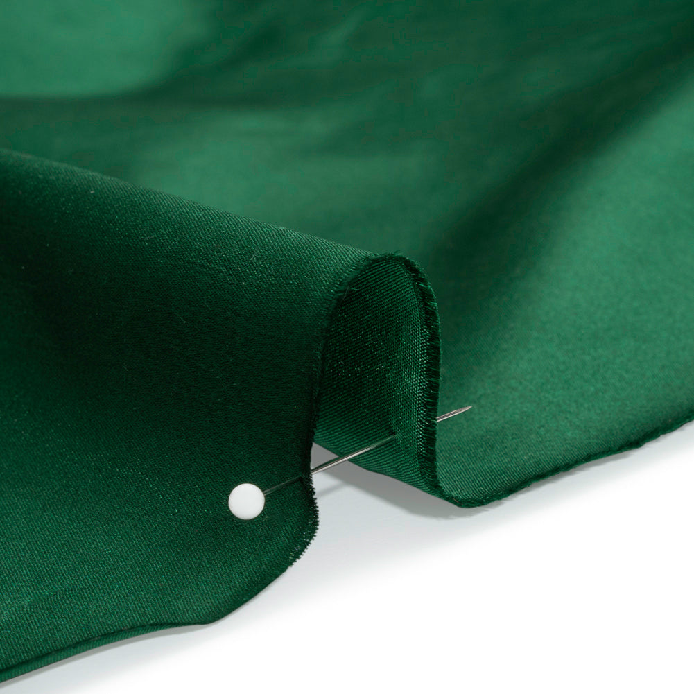 Silk Duchesse Satin - Hunter Green - Premium Collection - Detail