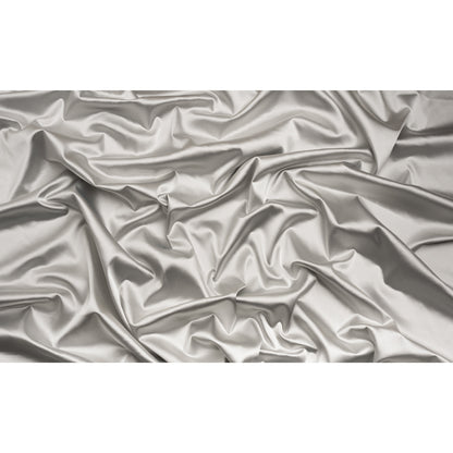 Stretch Satin Made in Italy - Silver with Black Backing - Premium Collection