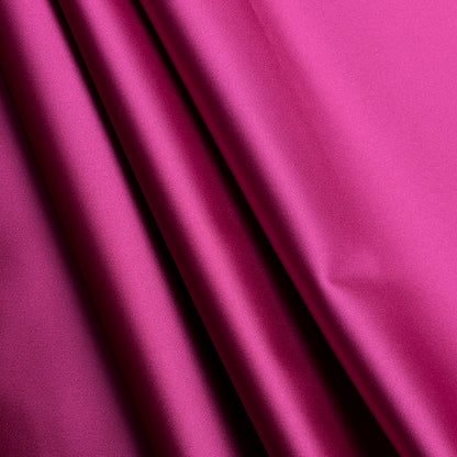 Stretch Satin Made in Italy - Raspberry with Black Backing - Premium Collection