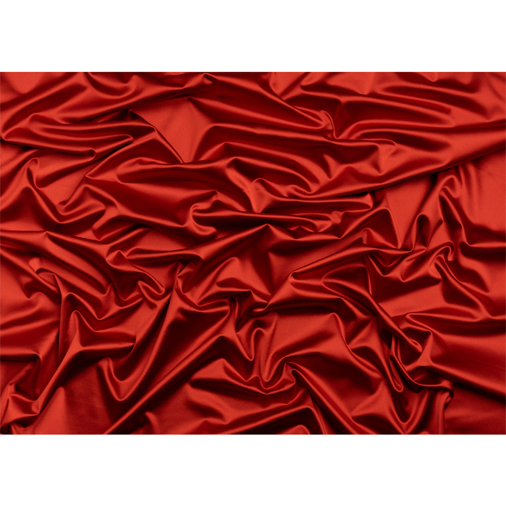 Stretch Satin Made in Italy - Ladybug with Black Backing - Premium Collection - Full